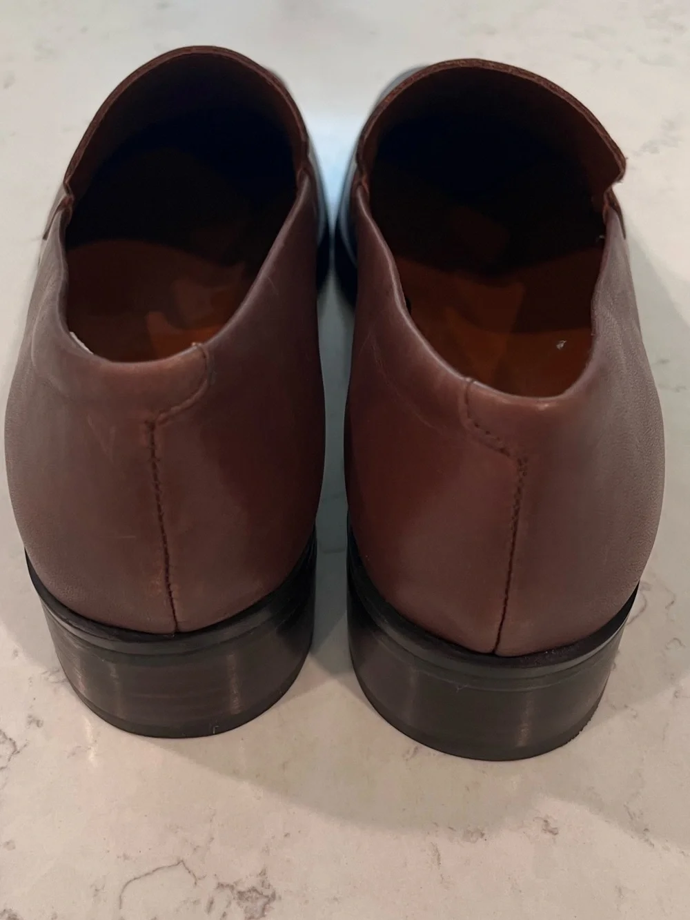 FRANCO SARTO Bocca Slip On Loafer In Oxford Brown Leather Size 7.5